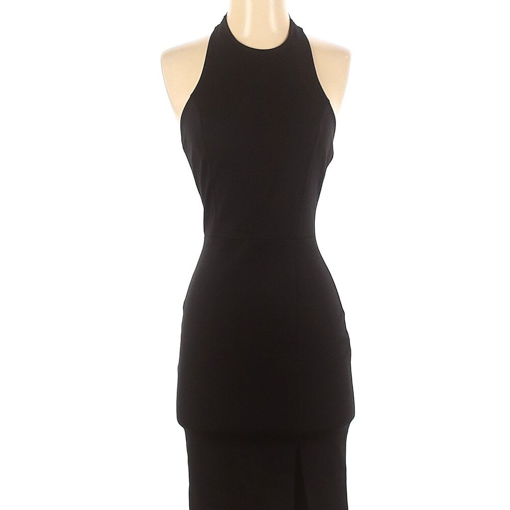NWT DAILYLOOK Size S Cocktail Halter Open Back Black Date Night Dress LBD NEW